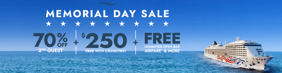 NCL Memorial Day Sale